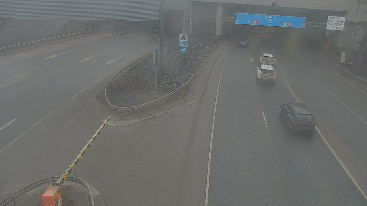 Kelikamerat Kuva Tie 101 Mestarintunneli, puomi länsi, Espoo, Uusimaa