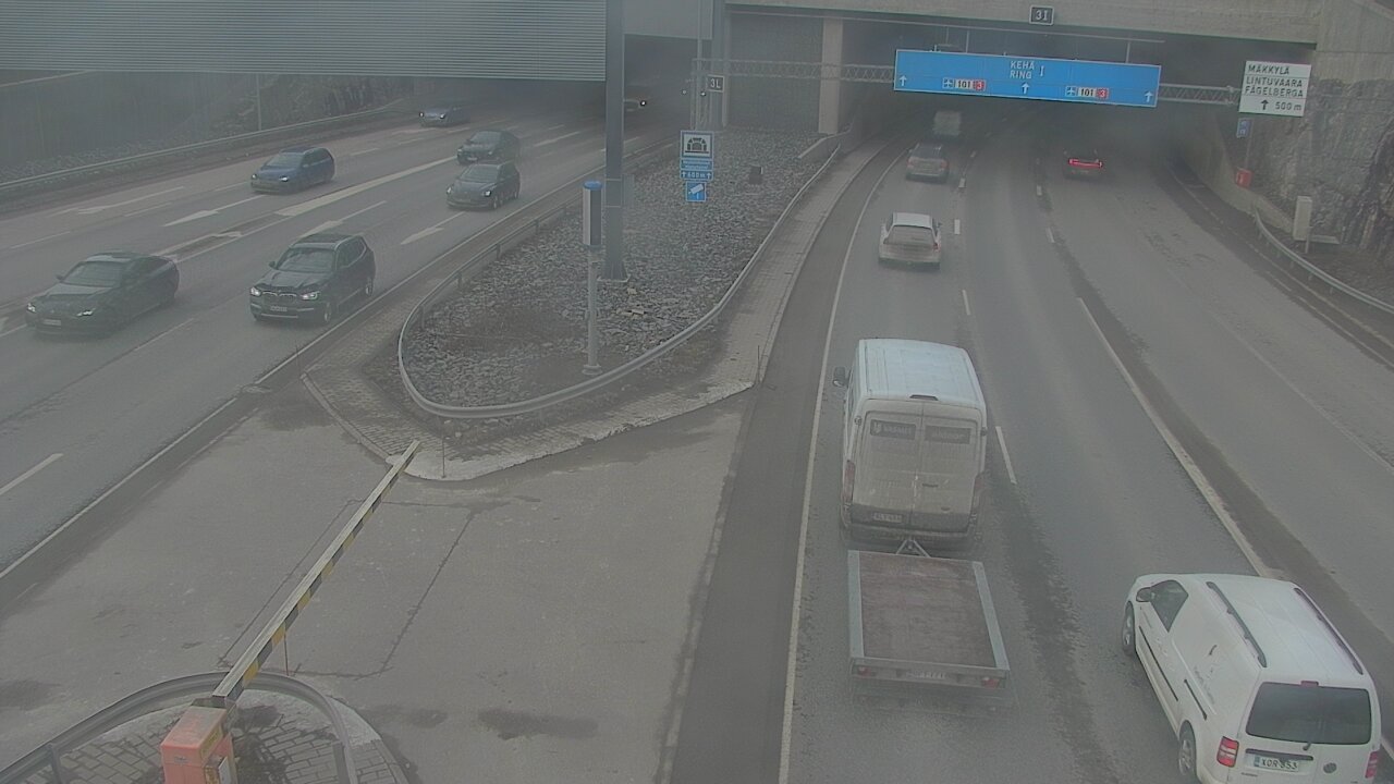 Kelikamerat Kuva Tie 101 Mestarintunneli, puomi länsi, Espoo, Uusimaa