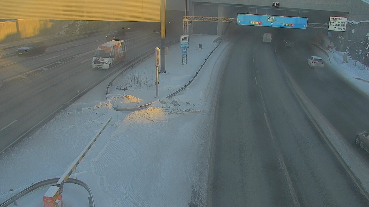 Kelikamerat Kuva Tie 101 Mestarintunneli, puomi länsi, Espoo, Uusimaa