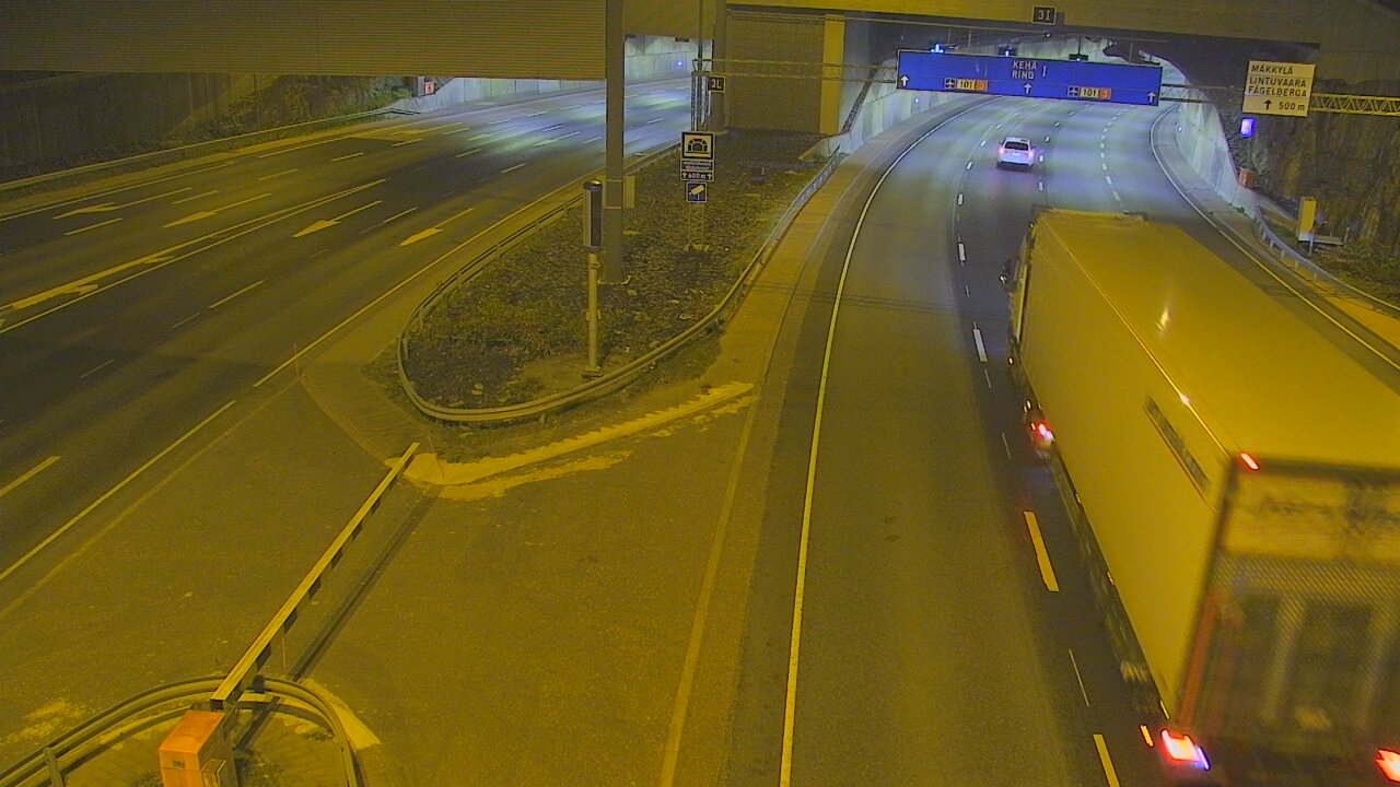 Kelikamerat Kuva Tie 101 Mestarintunneli, puomi länsi, Espoo, Uusimaa