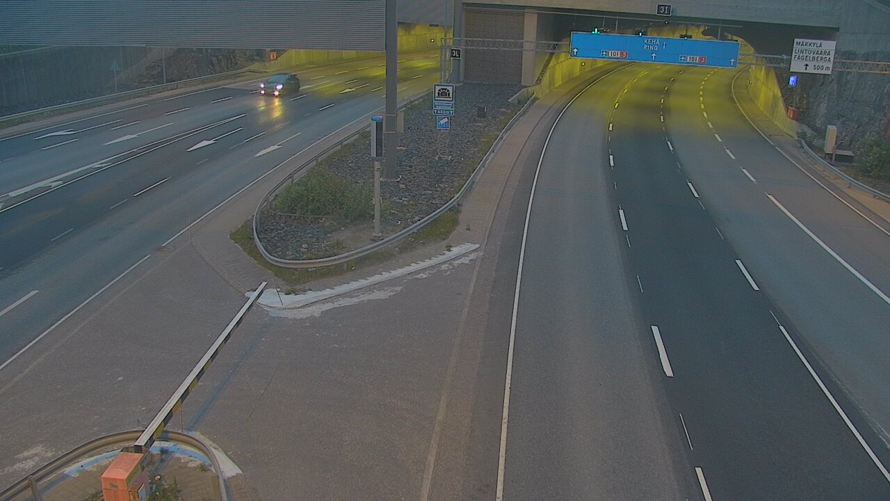 Kelikamerat Kuva Tie 101 Mestarintunneli, puomi länsi, Espoo, Uusimaa
