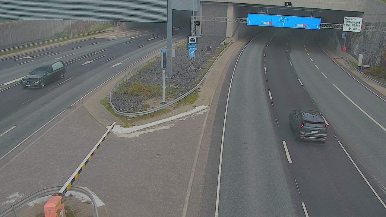 Kelikamerat Kuva Tie 101 Mestarintunneli, puomi länsi, Espoo, Uusimaa