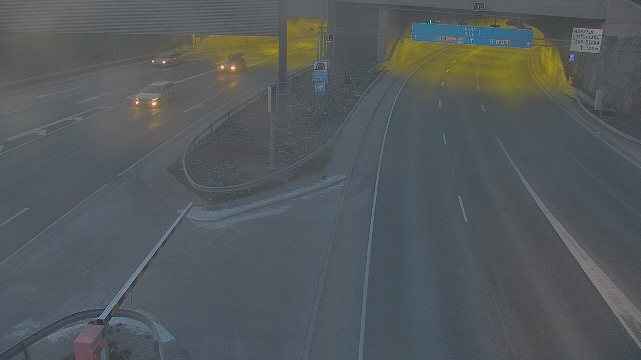Kelikamerat Kuva Tie 101 Mestarintunneli, puomi länsi, Espoo, Uusimaa