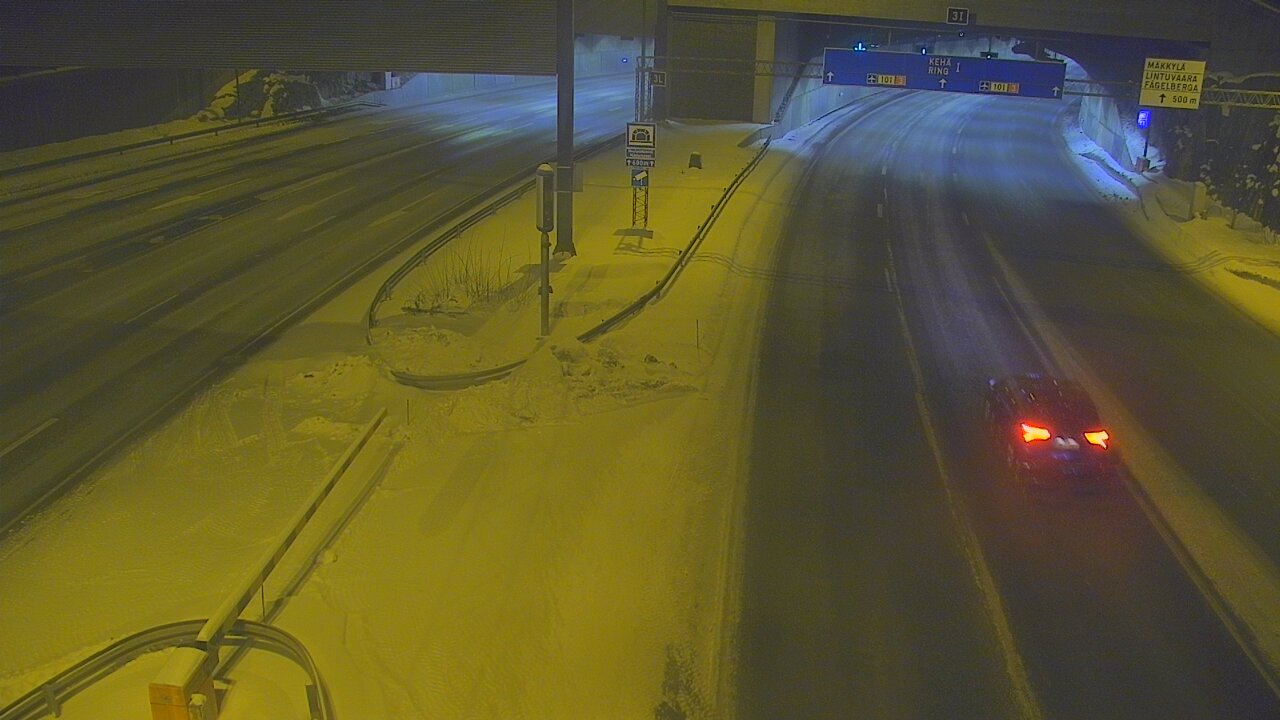 Kelikamerat Kuva Tie 101 Mestarintunneli, puomi länsi, Espoo, Uusimaa