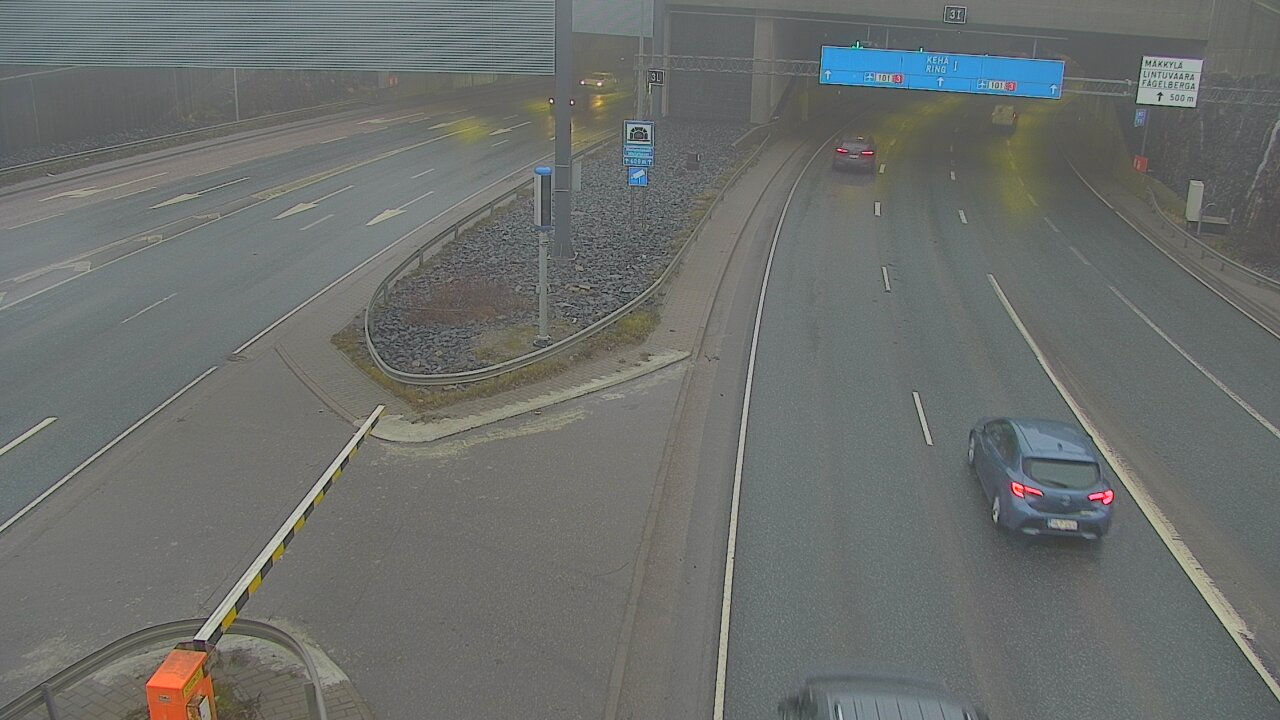 Kelikamerat Kuva Tie 101 Mestarintunneli, puomi länsi, Espoo, Uusimaa