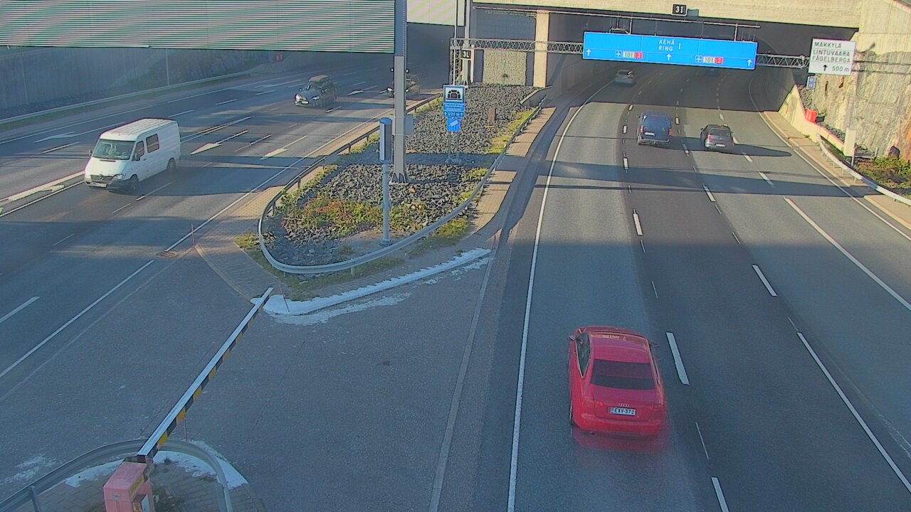 Kelikamerat Kuva Tie 101 Mestarintunneli, puomi länsi, Espoo, Uusimaa