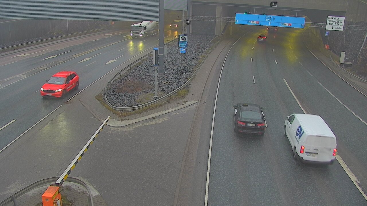 Kelikamerat Kuva Tie 101 Mestarintunneli, puomi länsi, Espoo, Uusimaa