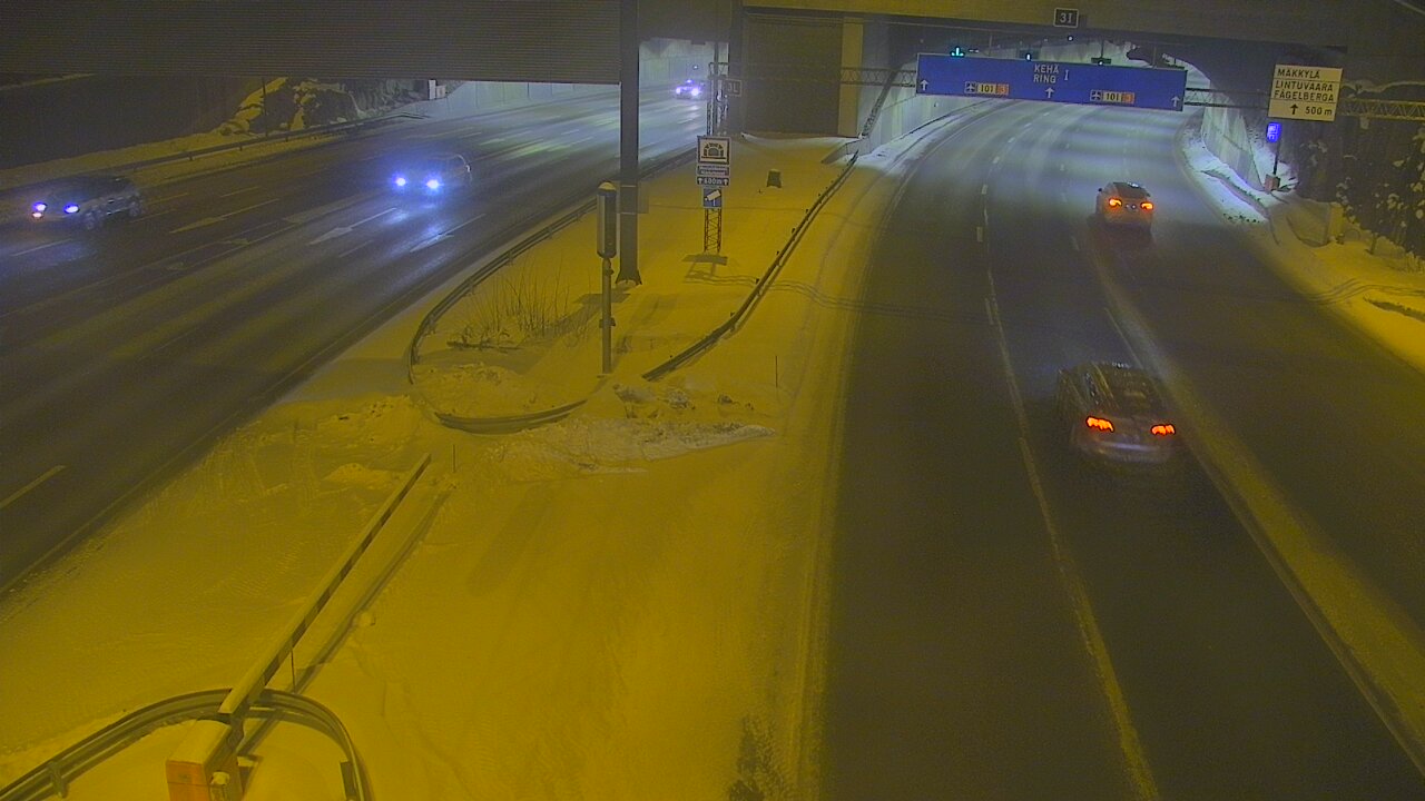 Kelikamerat Kuva Tie 101 Mestarintunneli, puomi länsi, Espoo, Uusimaa