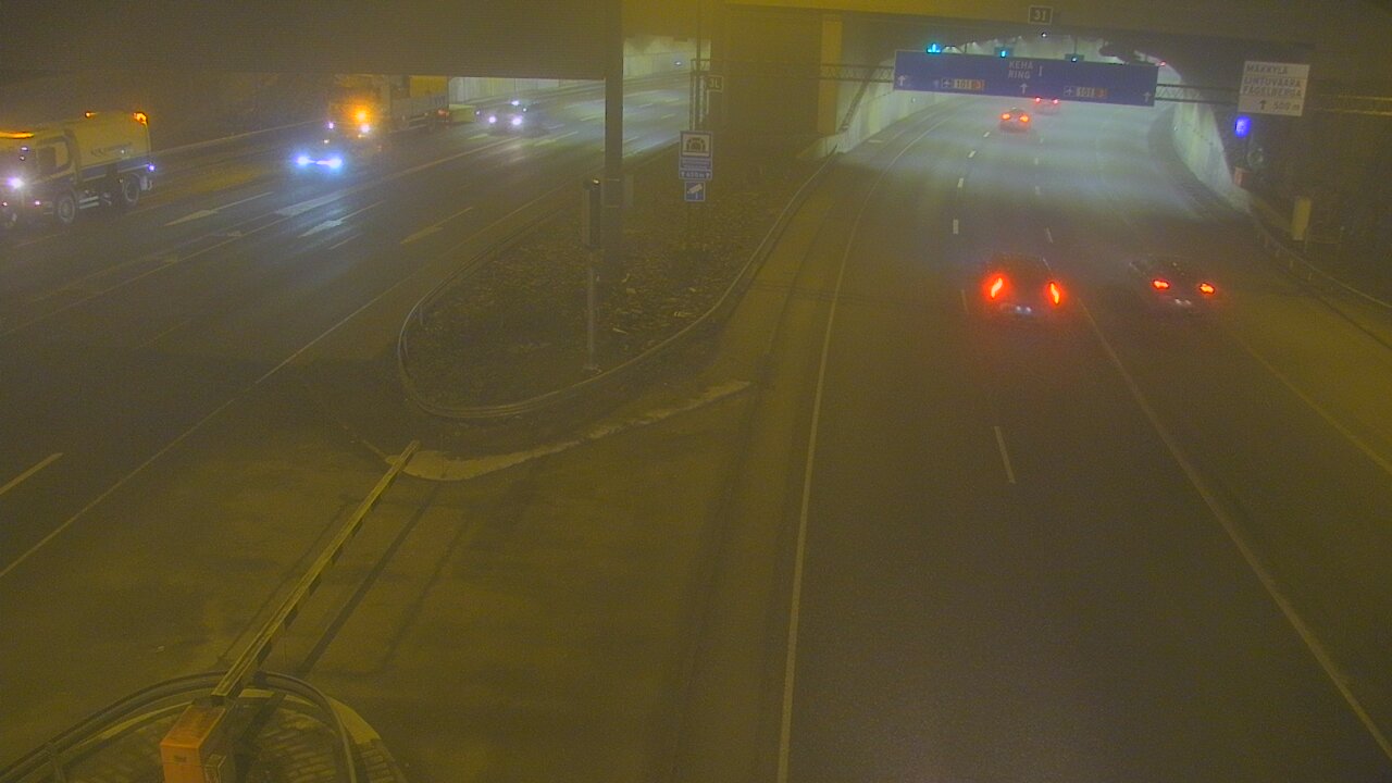 Weather Camera Image Väg 101 Mestarintunneli, puomi, Espoo, Uusimaa