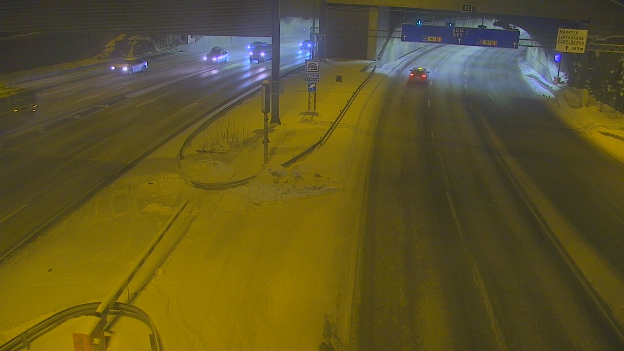 Kelikamerat Kuva Tie 101 Mestarintunneli, puomi länsi, Espoo, Uusimaa