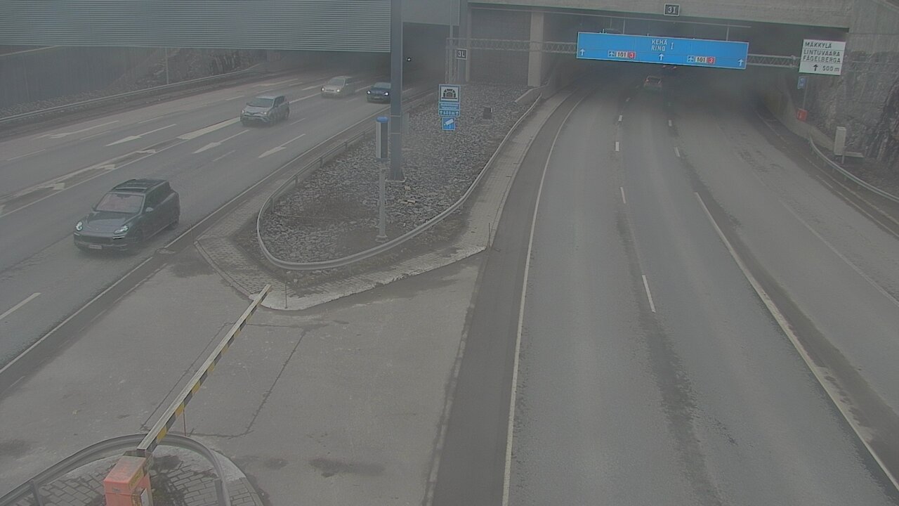 Kelikamerat Kuva Tie 101 Mestarintunneli, puomi länsi, Espoo, Uusimaa