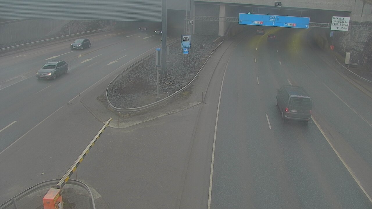 Kelikamerat Kuva Tie 101 Mestarintunneli, puomi länsi, Espoo, Uusimaa