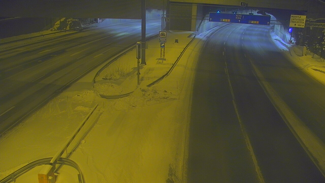 Kelikamerat Kuva Tie 101 Mestarintunneli, puomi länsi, Espoo, Uusimaa