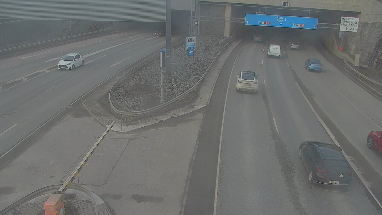 Kelikamerat Kuva Tie 101 Mestarintunneli, puomi länsi, Espoo, Uusimaa