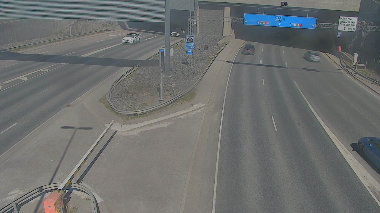 Kelikamerat Kuva Tie 101 Mestarintunneli, puomi länsi, Espoo, Uusimaa