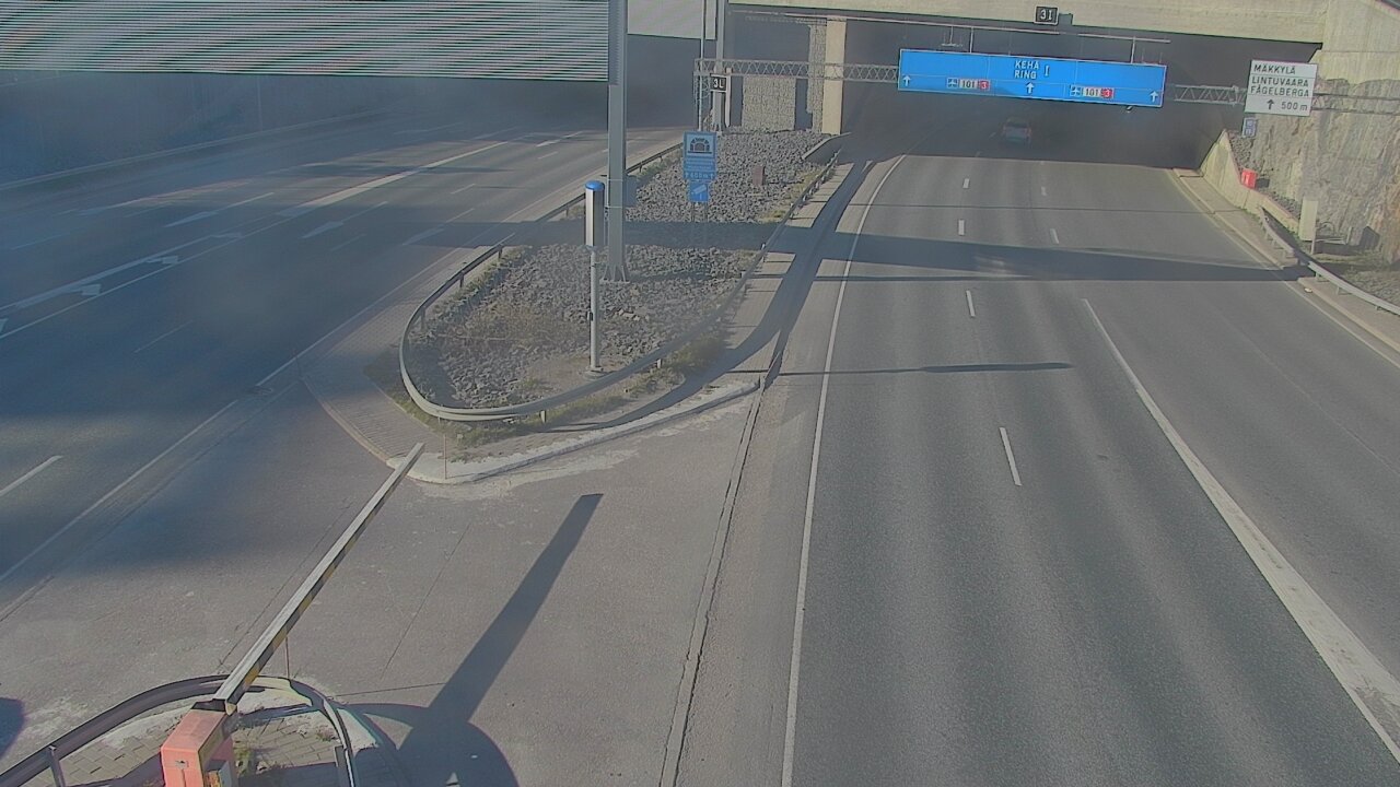 Kelikamerat Kuva Tie 101 Mestarintunneli, puomi länsi, Espoo, Uusimaa