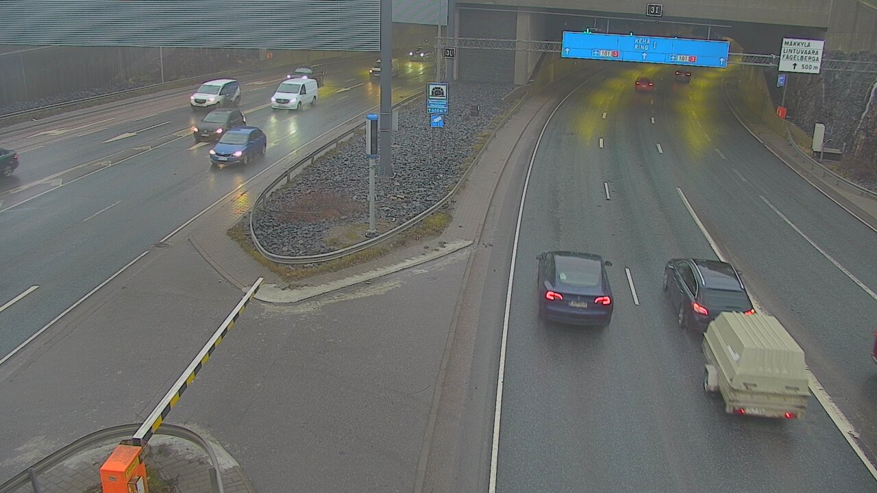 Kelikamerat Kuva Tie 101 Mestarintunneli, puomi länsi, Espoo, Uusimaa