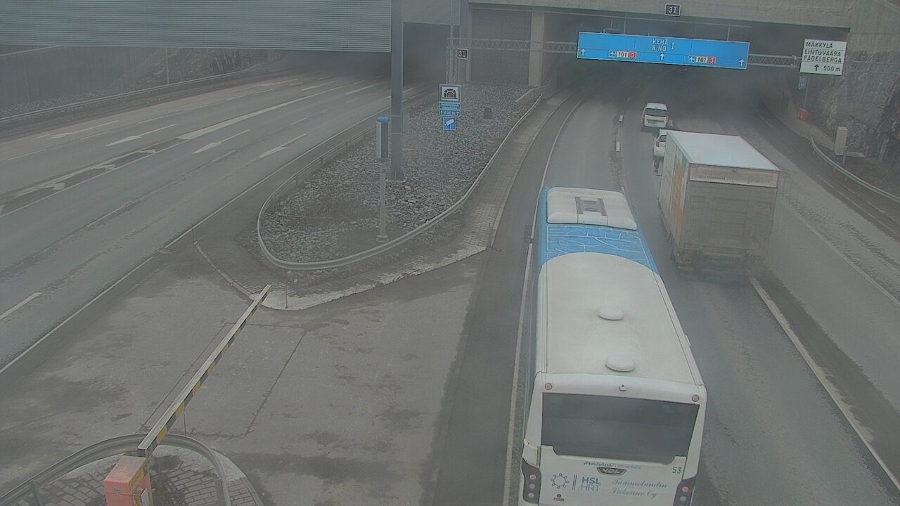 Kelikamerat Kuva Tie 101 Mestarintunneli, puomi länsi, Espoo, Uusimaa