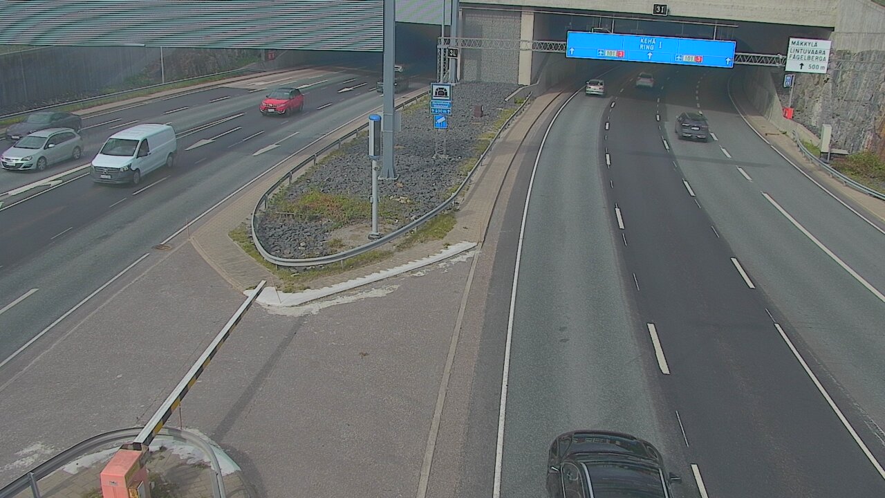 Kelikamerat Kuva Tie 101 Mestarintunneli, puomi länsi, Espoo, Uusimaa