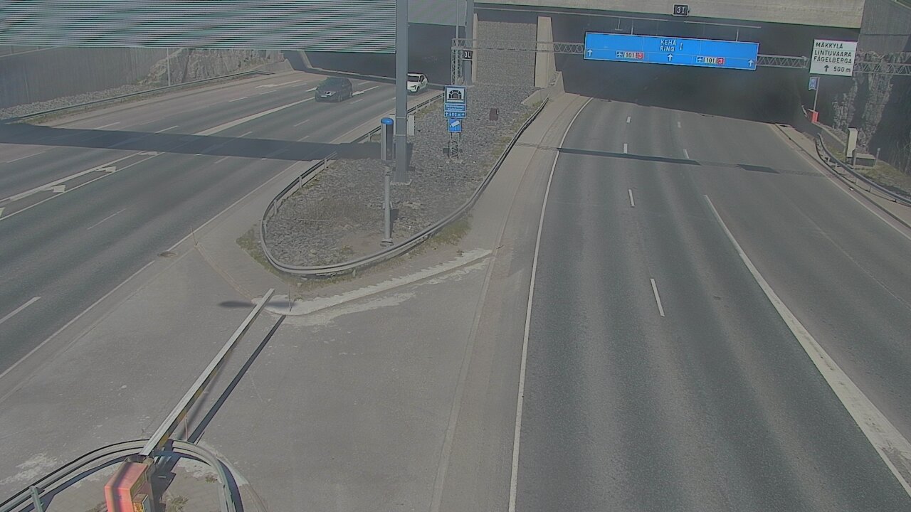 Kelikamerat Kuva Tie 101 Mestarintunneli, puomi länsi, Espoo, Uusimaa