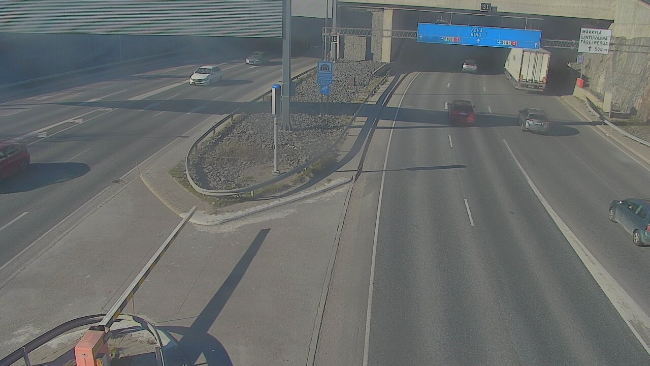 Kelikamerat Kuva Tie 101 Mestarintunneli, puomi länsi, Espoo, Uusimaa