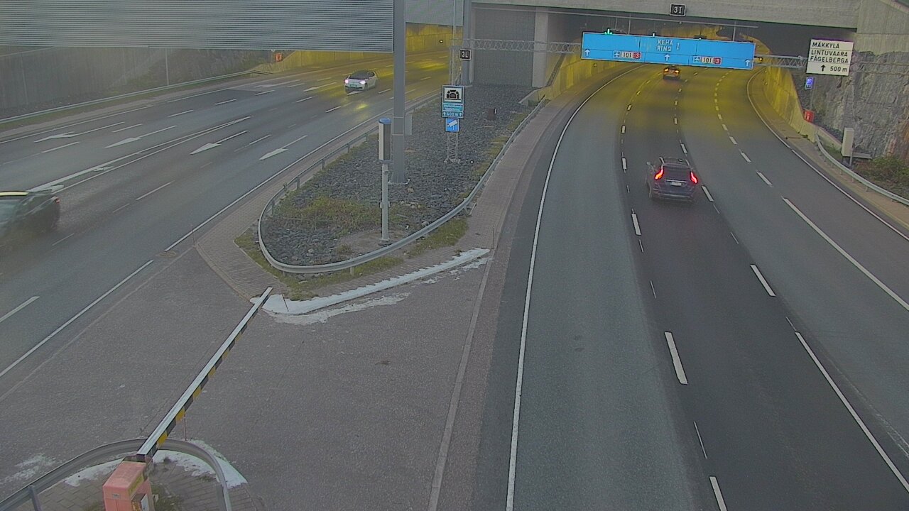 Kelikamerat Kuva Tie 101 Mestarintunneli, puomi länsi, Espoo, Uusimaa