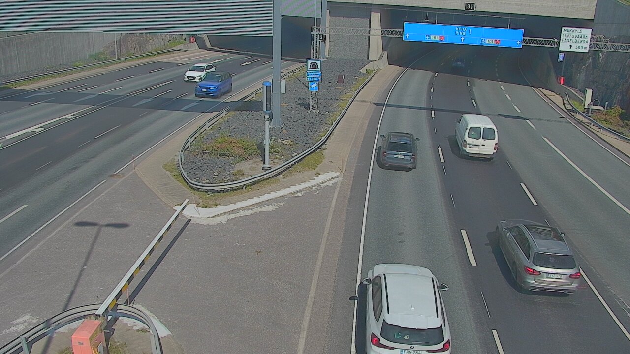 Kelikamerat Kuva Tie 101 Mestarintunneli, puomi länsi, Espoo, Uusimaa