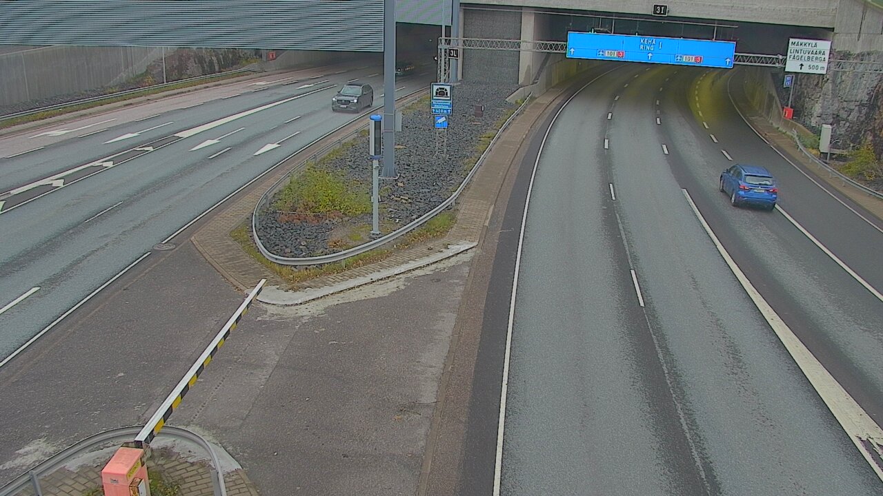 Kelikamerat Kuva Tie 101 Mestarintunneli, puomi länsi, Espoo, Uusimaa