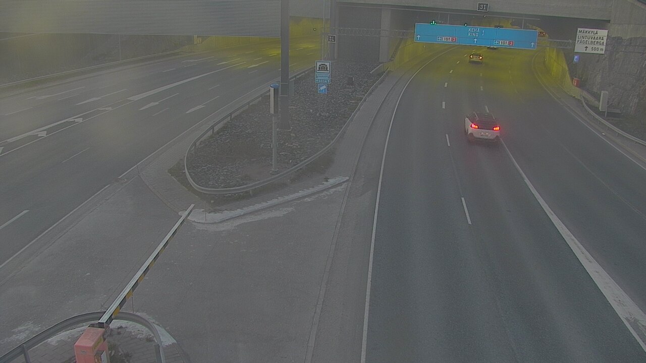 Kelikamerat Kuva Tie 101 Mestarintunneli, puomi länsi, Espoo, Uusimaa