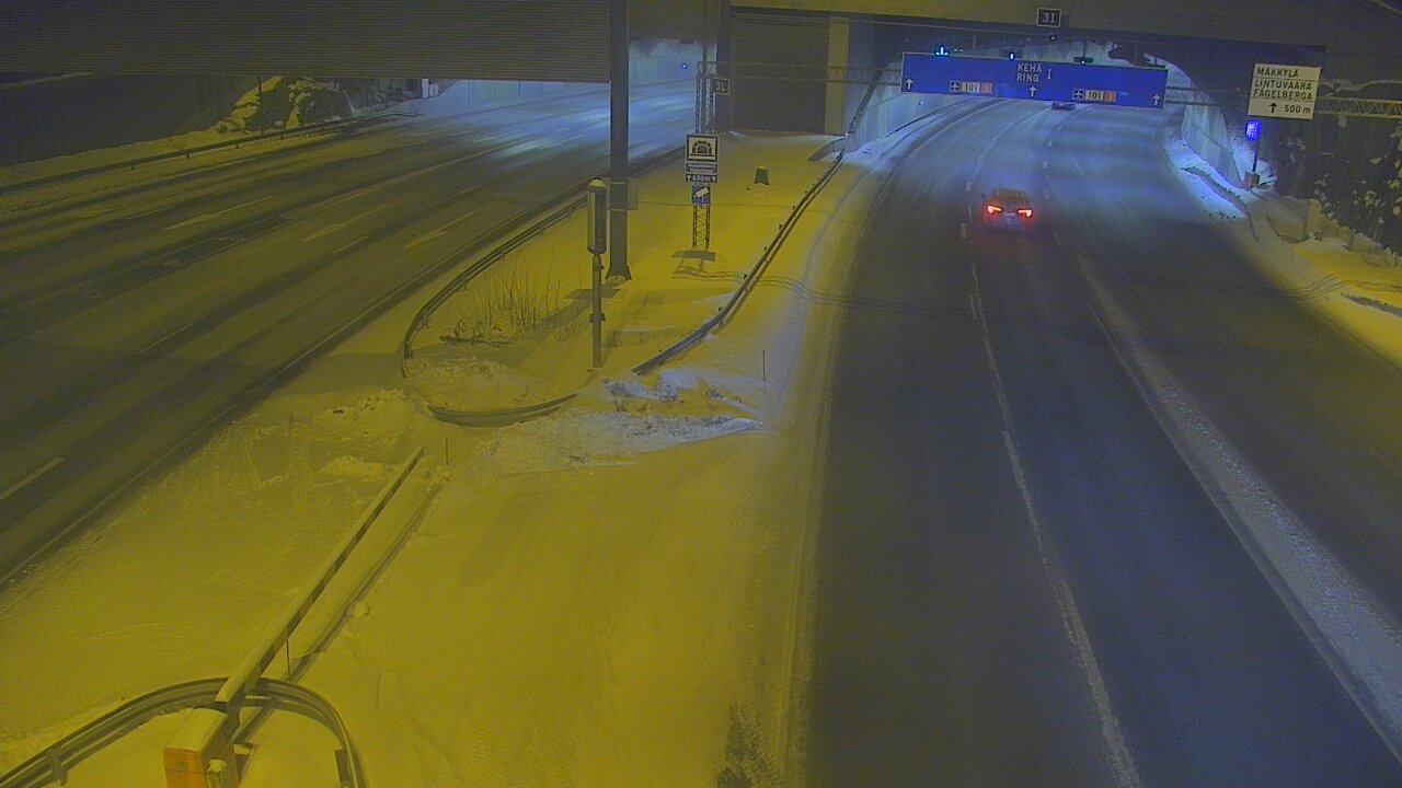 Kelikamerat Kuva Tie 101 Mestarintunneli, puomi länsi, Espoo, Uusimaa