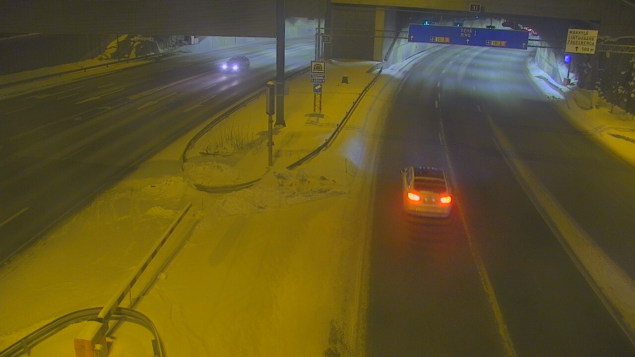 Kelikamerat Kuva Tie 101 Mestarintunneli, puomi länsi, Espoo, Uusimaa