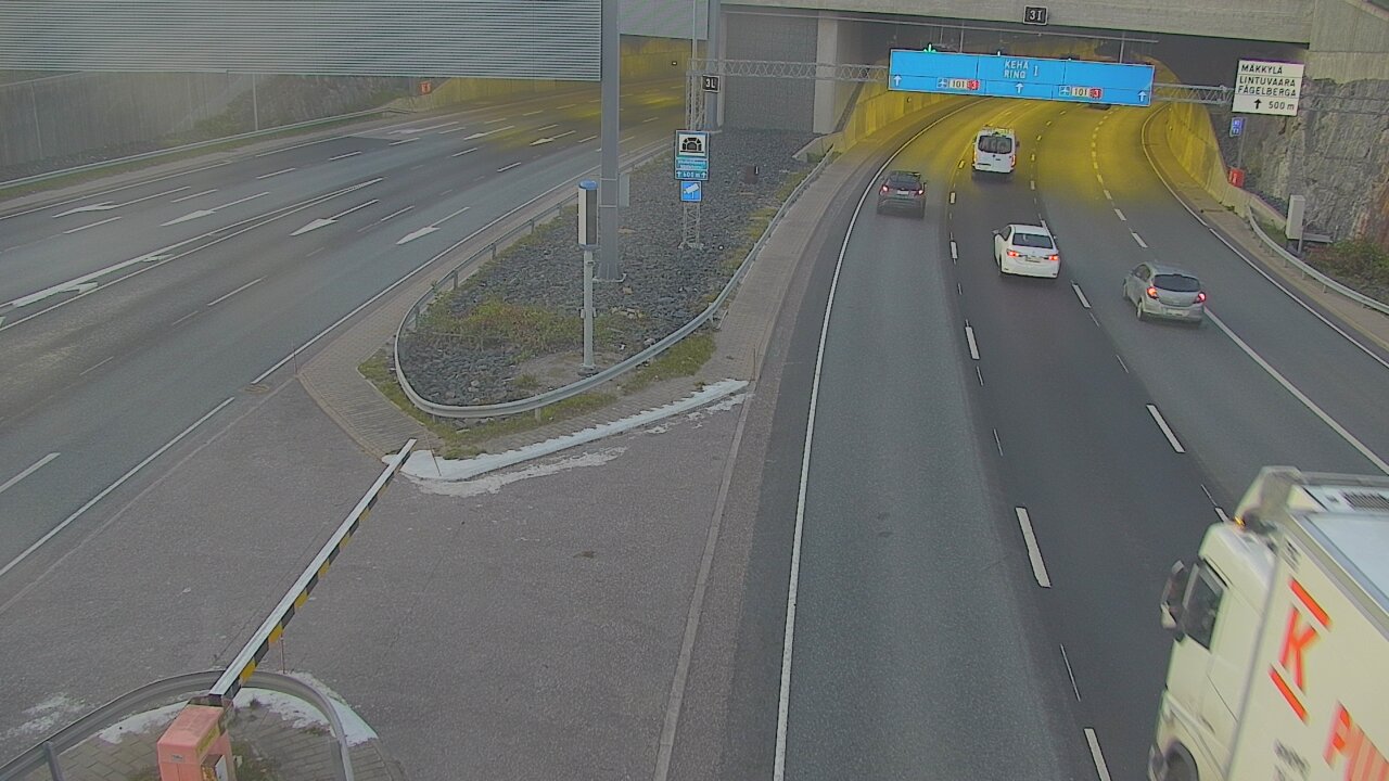 Kelikamerat Kuva Tie 101 Mestarintunneli, puomi länsi, Espoo, Uusimaa