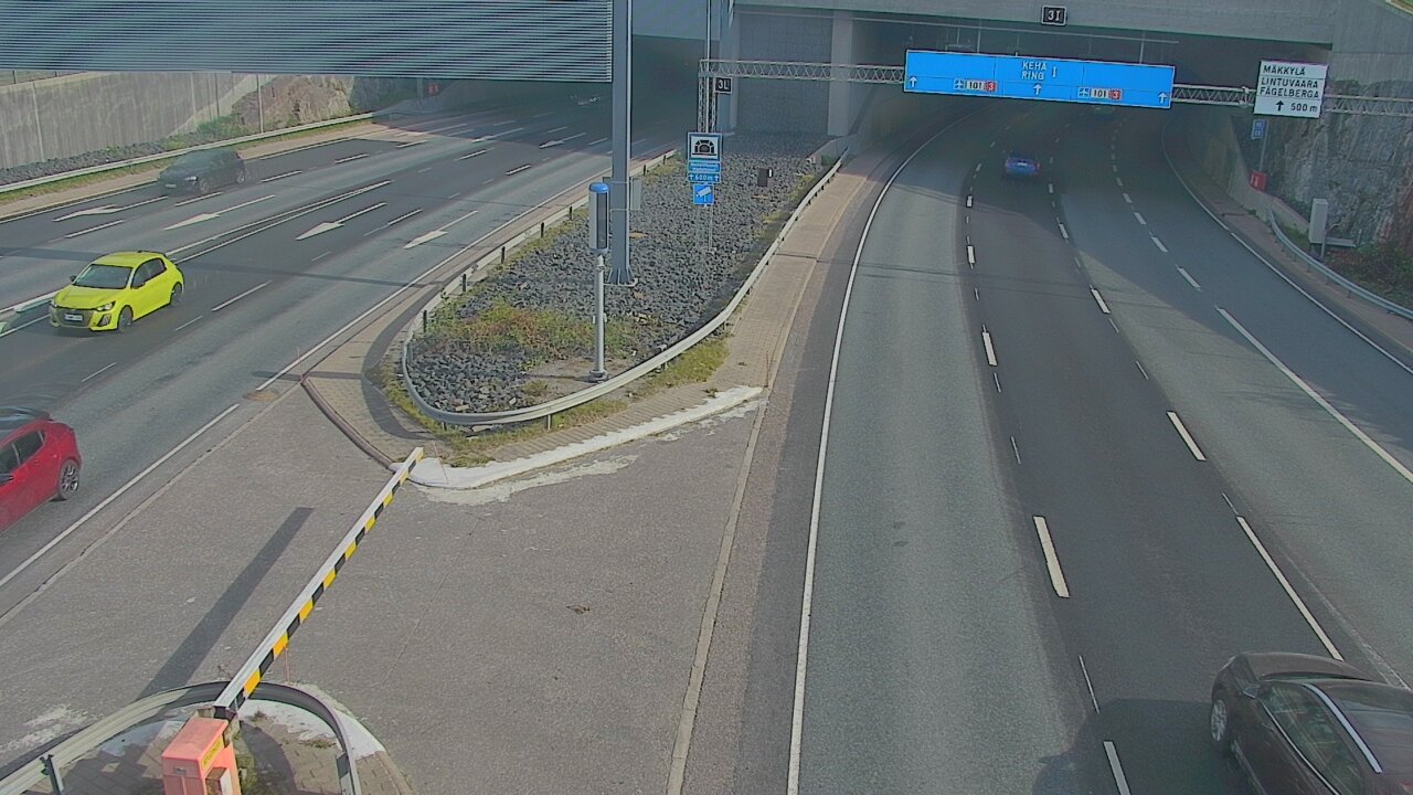 Kelikamerat Kuva Tie 101 Mestarintunneli, puomi länsi, Espoo, Uusimaa
