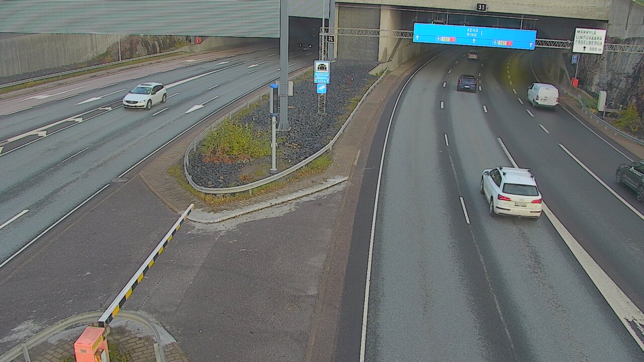 Kelikamerat Kuva Tie 101 Mestarintunneli, puomi länsi, Espoo, Uusimaa