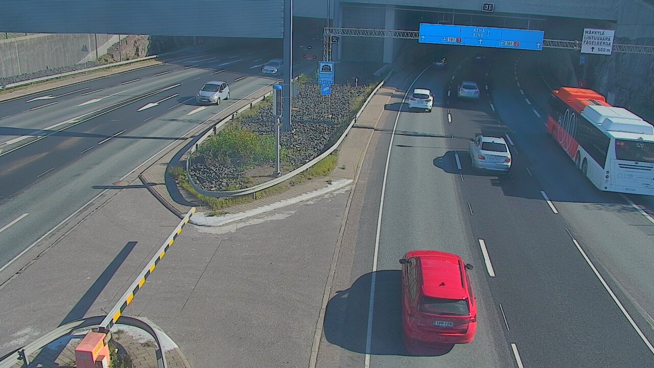 Kelikamerat Kuva Tie 101 Mestarintunneli, puomi länsi, Espoo, Uusimaa