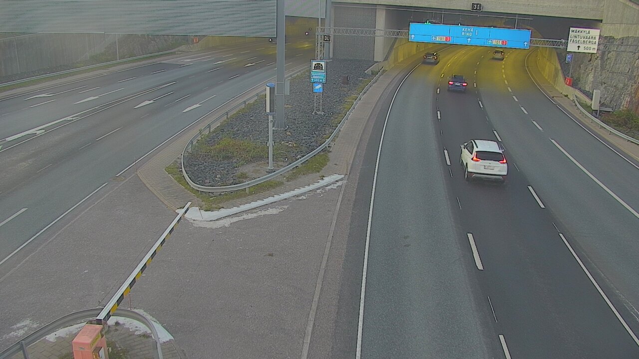 Kelikamerat Kuva Tie 101 Mestarintunneli, puomi länsi, Espoo, Uusimaa