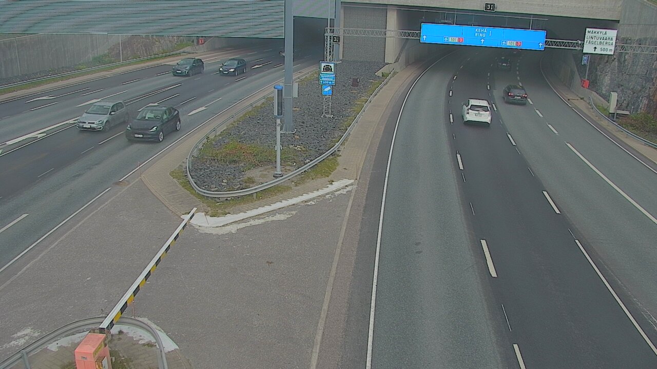 Kelikamerat Kuva Tie 101 Mestarintunneli, puomi länsi, Espoo, Uusimaa