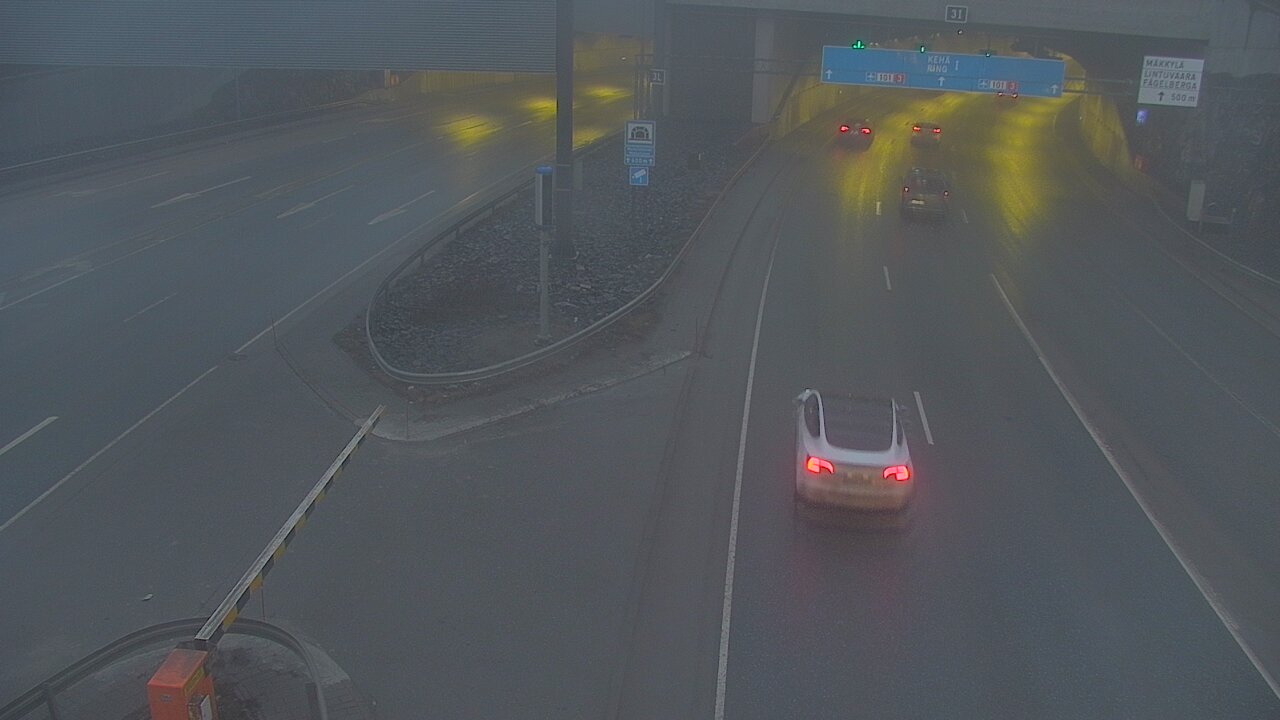 Kelikamerat Kuva Tie 101 Mestarintunneli, puomi länsi, Espoo, Uusimaa