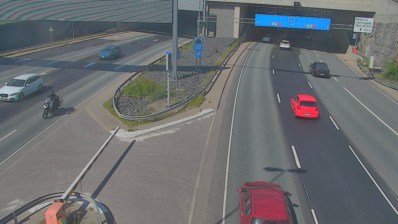 Kelikamerat Kuva Tie 101 Mestarintunneli, puomi länsi, Espoo, Uusimaa