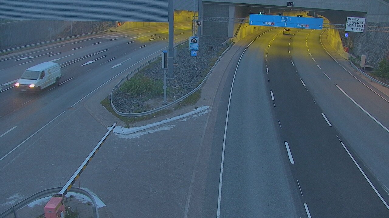 Kelikamerat Kuva Tie 101 Mestarintunneli, puomi länsi, Espoo, Uusimaa