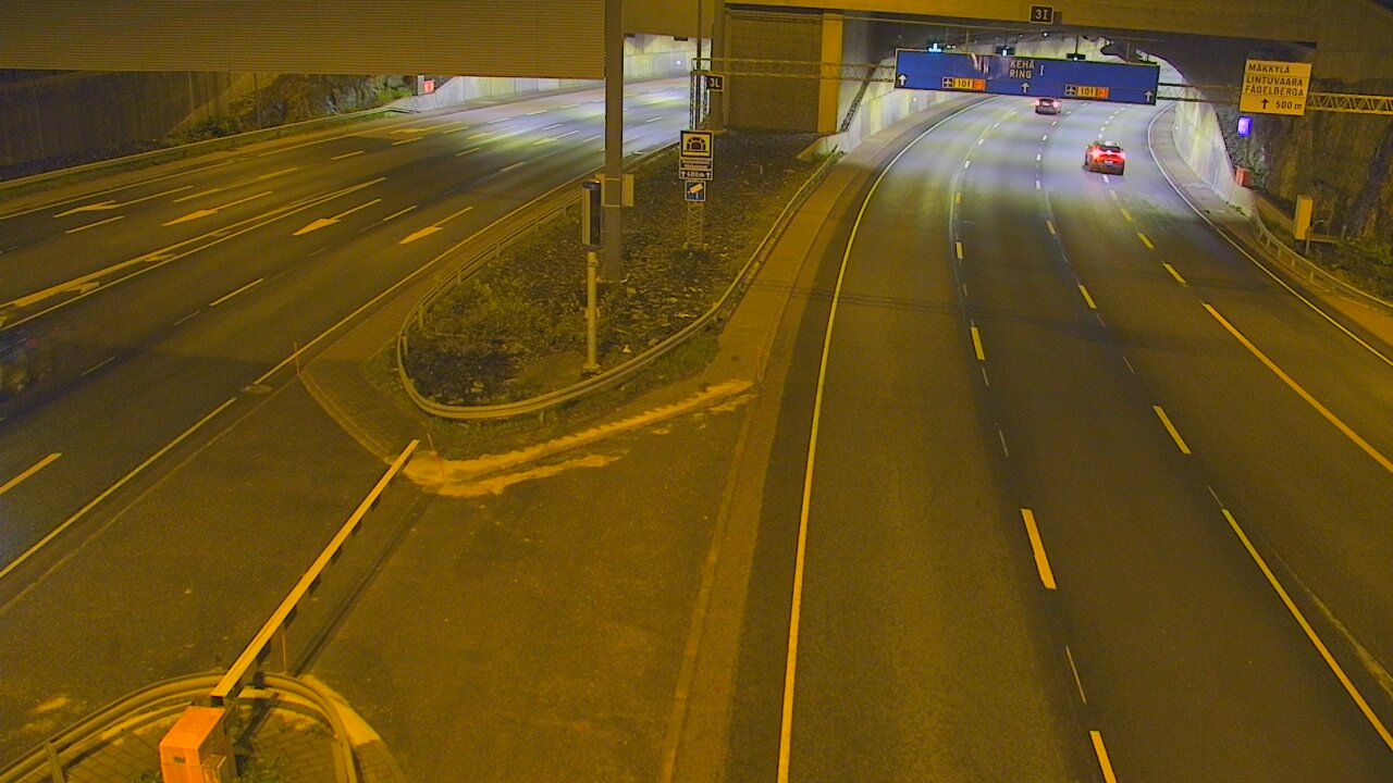 Kelikamerat Kuva Tie 101 Mestarintunneli, puomi länsi, Espoo, Uusimaa