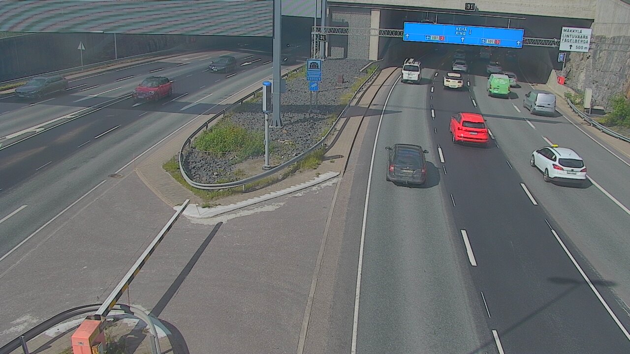 Kelikamerat Kuva Tie 101 Mestarintunneli, puomi länsi, Espoo, Uusimaa