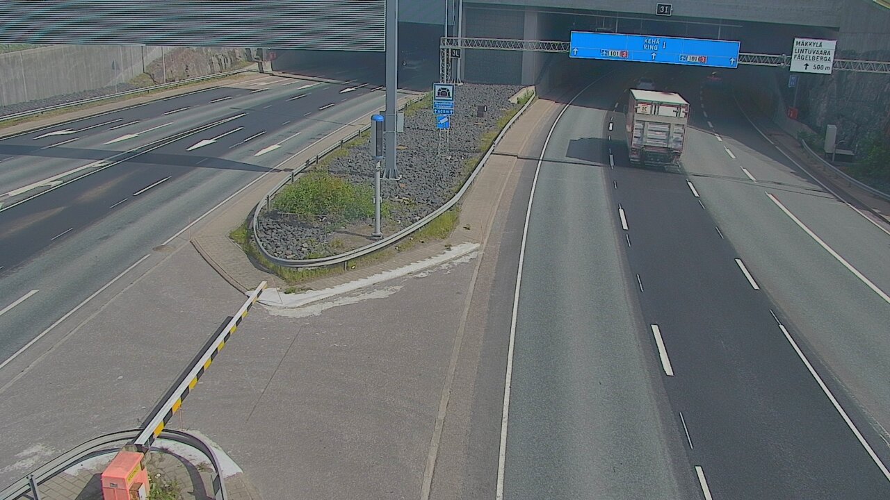 Kelikamerat Kuva Tie 101 Mestarintunneli, puomi länsi, Espoo, Uusimaa