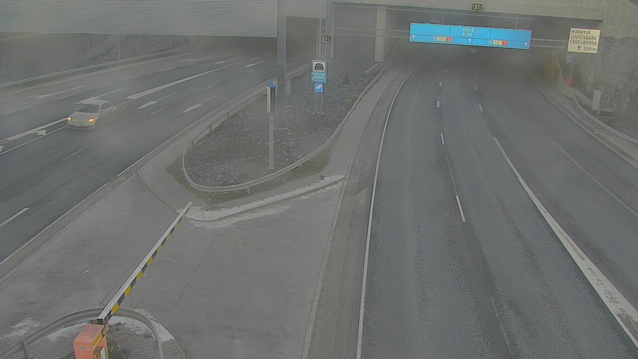 Kelikamerat Kuva Tie 101 Mestarintunneli, puomi länsi, Espoo, Uusimaa