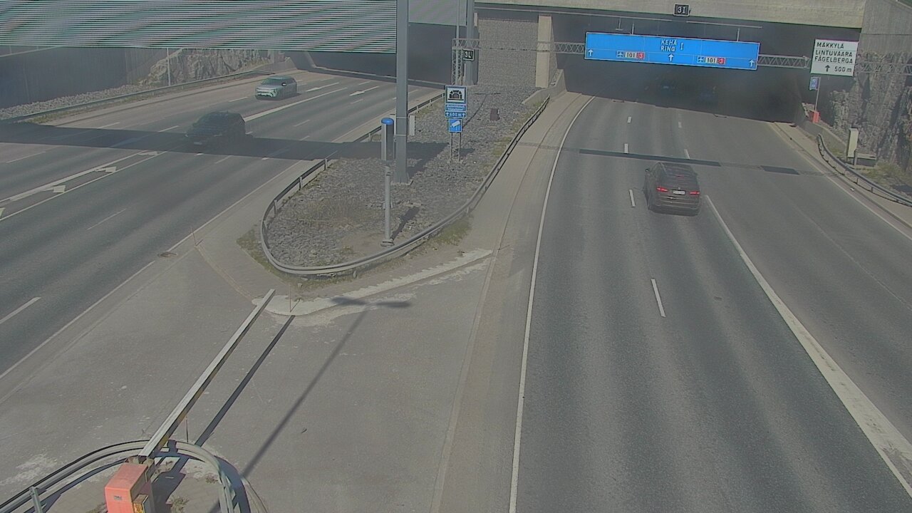 Kelikamerat Kuva Tie 101 Mestarintunneli, puomi länsi, Espoo, Uusimaa