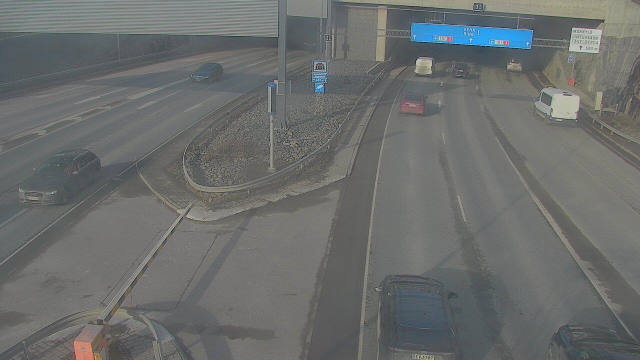 Kelikamerat Kuva Tie 101 Mestarintunneli, puomi länsi, Espoo, Uusimaa