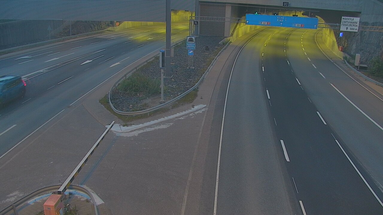 Kelikamerat Kuva Tie 101 Mestarintunneli, puomi länsi, Espoo, Uusimaa