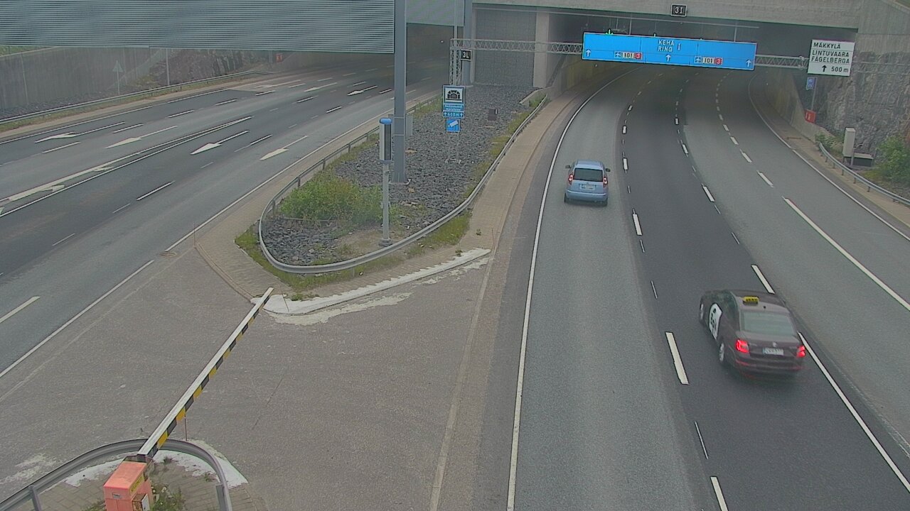 Kelikamerat Kuva Tie 101 Mestarintunneli, puomi länsi, Espoo, Uusimaa