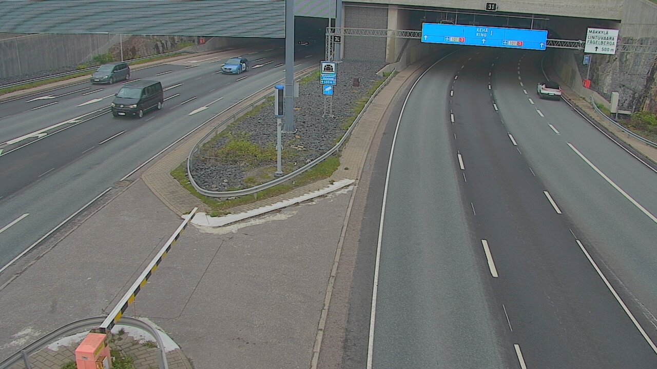 Kelikamerat Kuva Tie 101 Mestarintunneli, puomi länsi, Espoo, Uusimaa