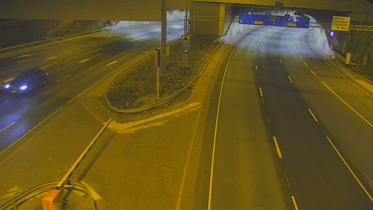 Kelikamerat Kuva Tie 101 Mestarintunneli, puomi länsi, Espoo, Uusimaa